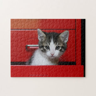 Kitten Peeking Jigsaw Puzzle