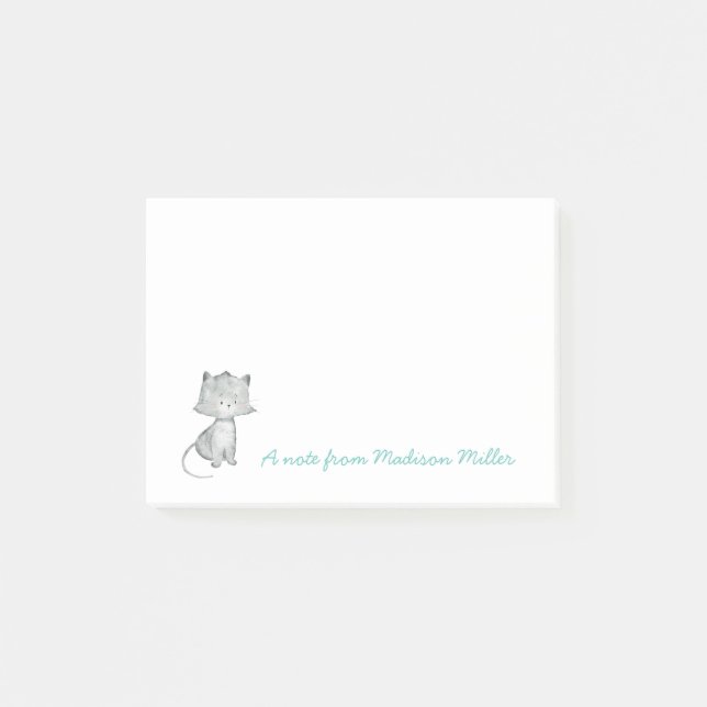 Kitten Personalized Post-it Notes (Front)