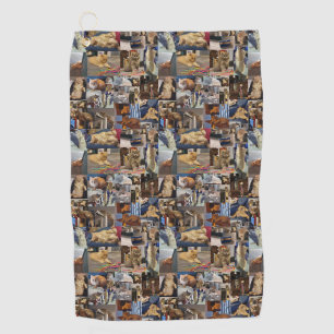 Kitten Photo Collage, Golf Towel
