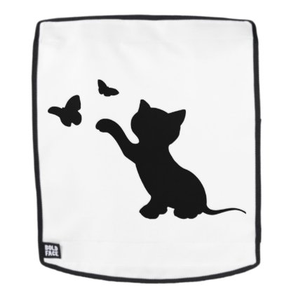 KITTEN PLAYING WITH BUTTERFLIES BACKPACK