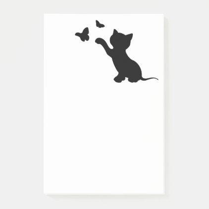 KITTEN PLAYING WITH BUTTERFLIES POST-IT NOTES
