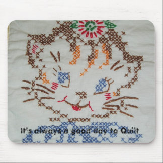 Kitten Quilt Square MousePad