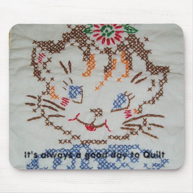 Kitten Quilt Square MousePad (Front)