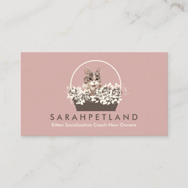 Kitten Socialization Coach New Owners Business Card