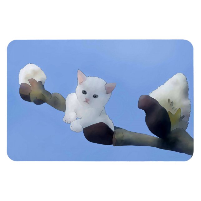 kitten spring magnet (Horizontal)
