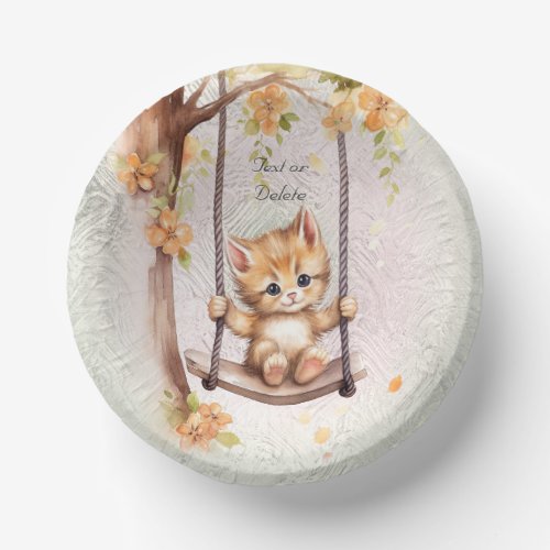 Kitten Swing Paper Bowl