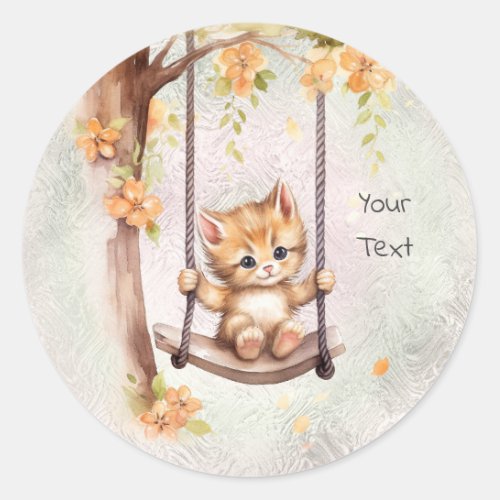 Kitten Swing Sticker