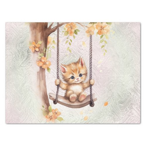 Kitten Swing Tissue Paper