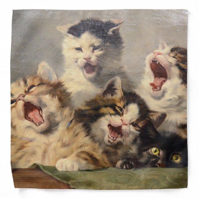 Kitten Symphony by Julius Adam II Bandana (Front)