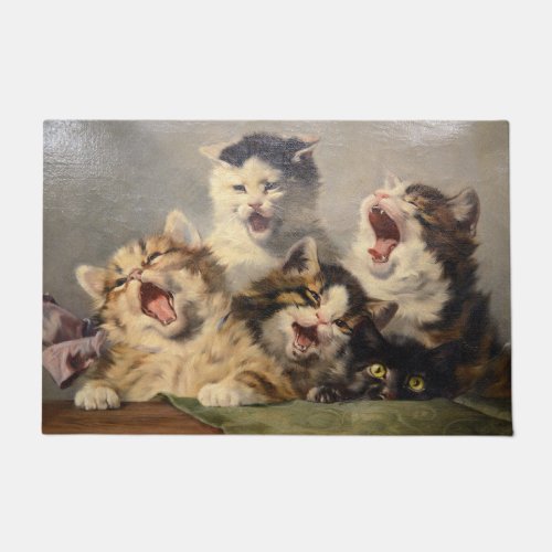 Kitten Symphony by Julius Adam II Doormat