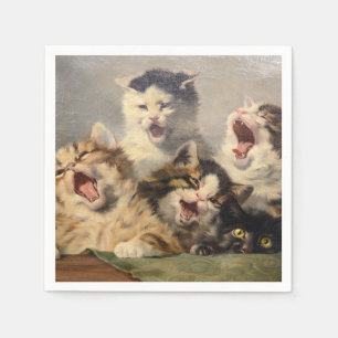 Kitten Symphony by Julius Adam II Napkins