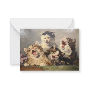 Kitten Symphony by Julius Adam II Note Card