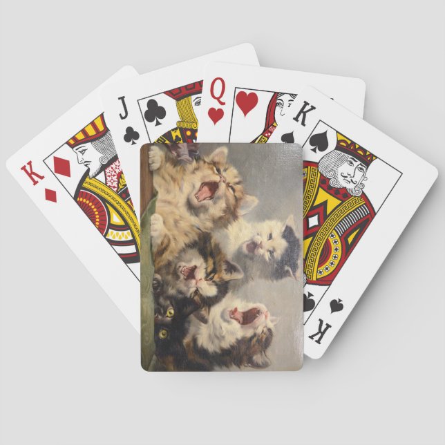 Kitten Symphony by Julius Adam II Poker Cards (Back)