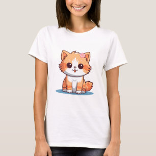Kitten T-Shirt Gift – Soft Pastel Aesthetic Kitten