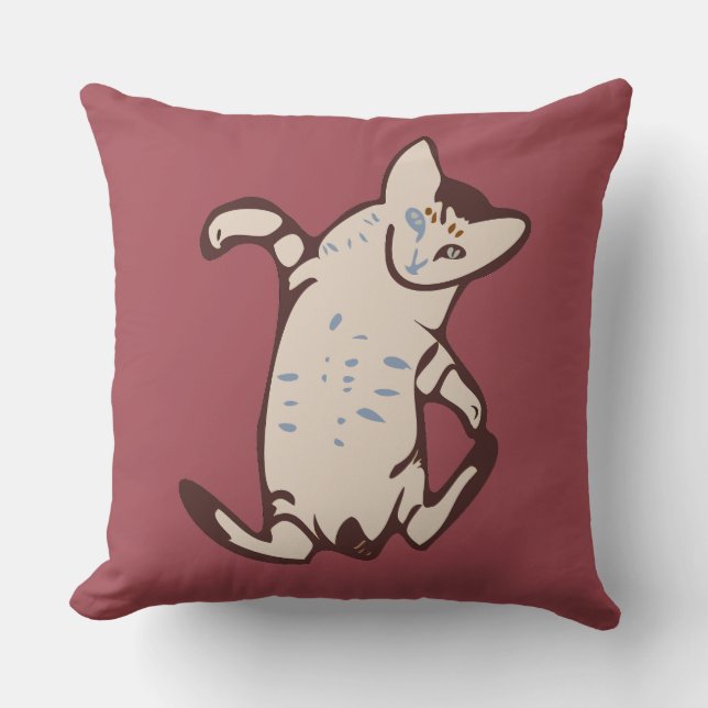 Kitten Throw Pillow (Front)