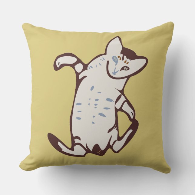 Kitten Throw Pillow (Front)