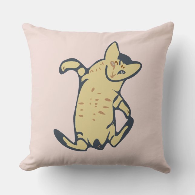 Kitten Throw Pillow (Front)
