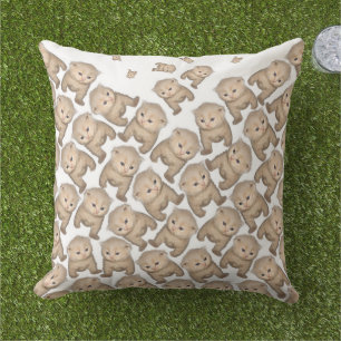 Kitten Toy Outdoor Pillow