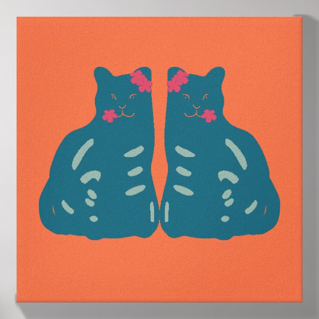 Kitten Twins Canvas Art Photo Tile (Front Set)