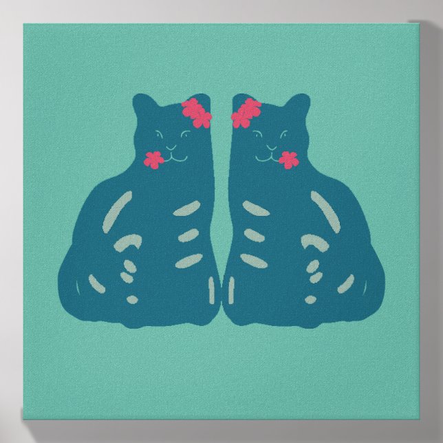 Kitten Twins Canvas Photo Tile (Front Set)