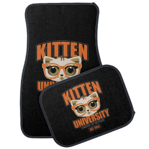 Kitten University - Orange Car Floor Mat