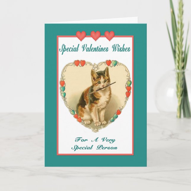 Kitten Valentine  Card - Friendship (Front)