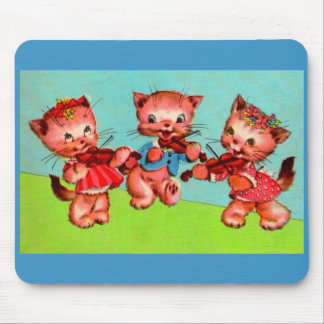 kitten violinists trio mouse pad
