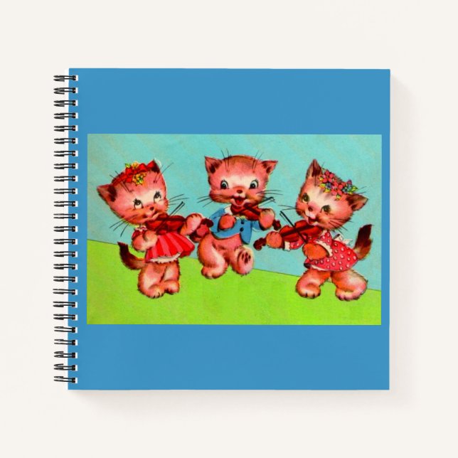kitten violinists trio notebook (Front)