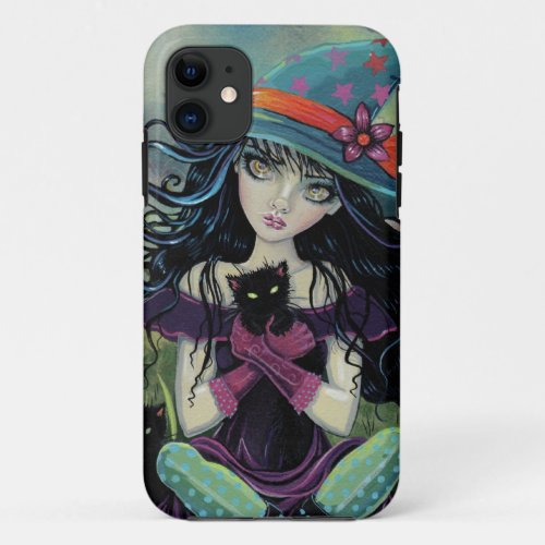 Kitten Witch Halloween Fantasy Art iPhone 5 Case