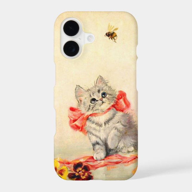 Kitten with a Red Ribbon Samsung Galaxy Case (Back)