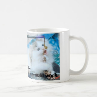 kitten with lips, see ma...I knew those injecti... Coffee Mug