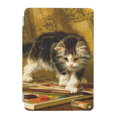 Kitten with Paint and Brushes iPad Mini Cover