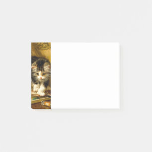 Kitten with Paint and Brushes Post-it Notes