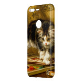 Kitten with Paint and Brushes Uncommon Google Pixel Case (Back/Left)