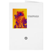 KITTEN WITH ROSES ,Orange Yellow.Blue Purple Cards (Back)