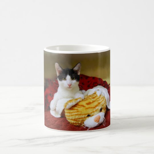 Kitten With Toy Tiger Mug