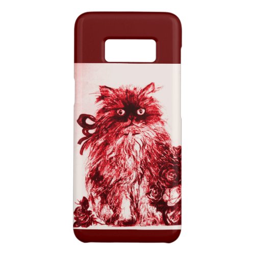 KITTEN WITH WHITE RED ROSES Case_Mate SAMSUNG GALAXY S8 CASE