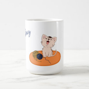 Kitten with Wool Ball Coffee Mug