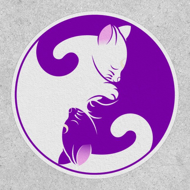 kitten yin yang patch (Front)