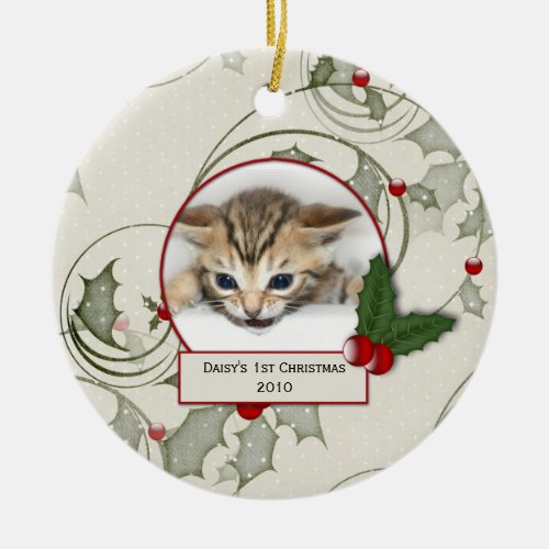 Kittens 1st Christmas Ornament