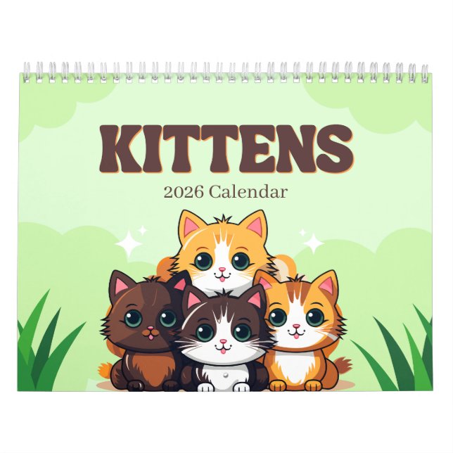 Kittens 2026 Calendar (Cover)