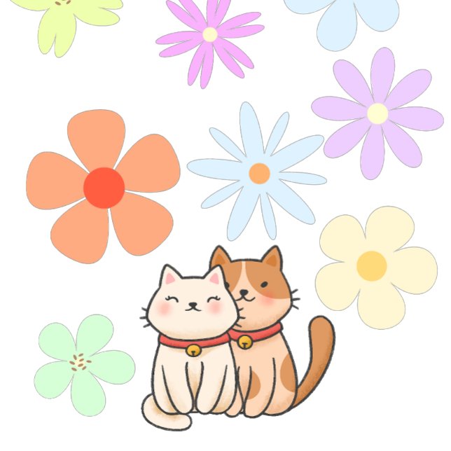 Kittens and Flowers T-Shirt (Creator Uploaded)