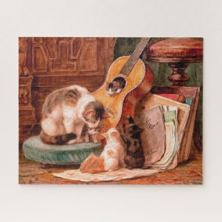 Kittens and Guitar - The Musicians Vintage