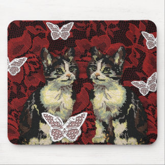 Kittens and Lace Oh My! Mouse Pad