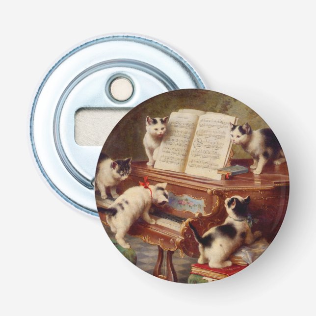 Kittens and Piano Bottle Opener (Front)