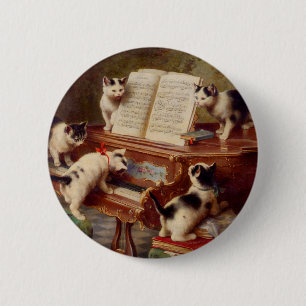 Kittens and Piano Button