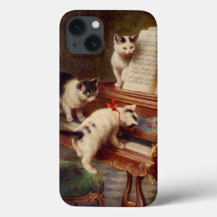 Kittens and Piano iPhone 13 Case