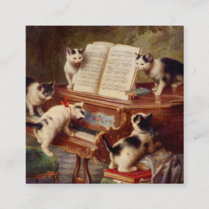 Kittens and Piano Enclosure Card