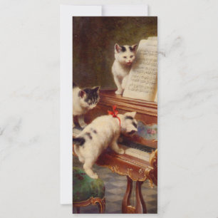 Kittens and Piano Invitation