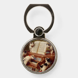 Kittens and Piano Phone Ring Stand